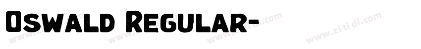 0swald Regular字体转换